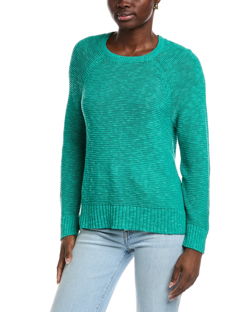 Eileen Fisher Raglan Sleeve Linen-Blend Sweater