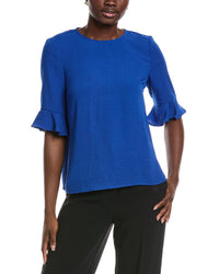 Cece Ruffle Cuff Blouse
