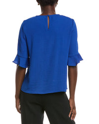 Cece Ruffle Cuff Blouse