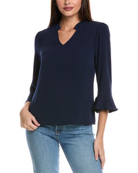CeCe Cece Elbow Ruffle Sleeve Top