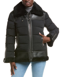 Mackage Vanna Mixed Shearling Down Jacket
