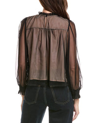 Rain + Rose Tulle Blouse