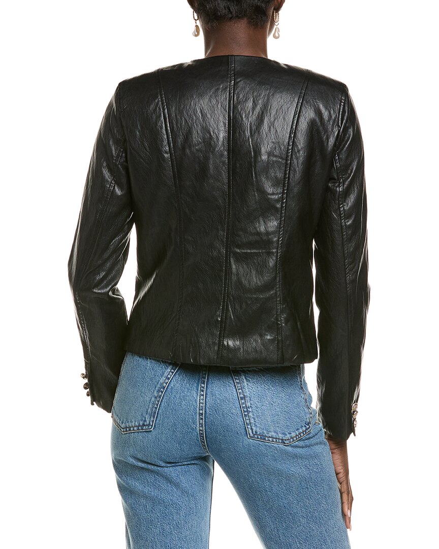 T Tahari Vegan Leather Jacket