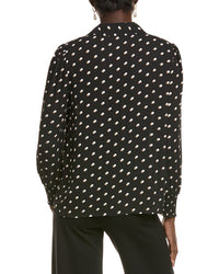 T Tahari Button Blouse