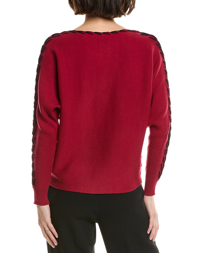 T Tahari Horizontal Rib Sweater