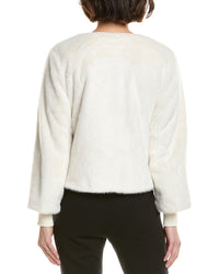 T Tahari Vegan-Fur Jacket