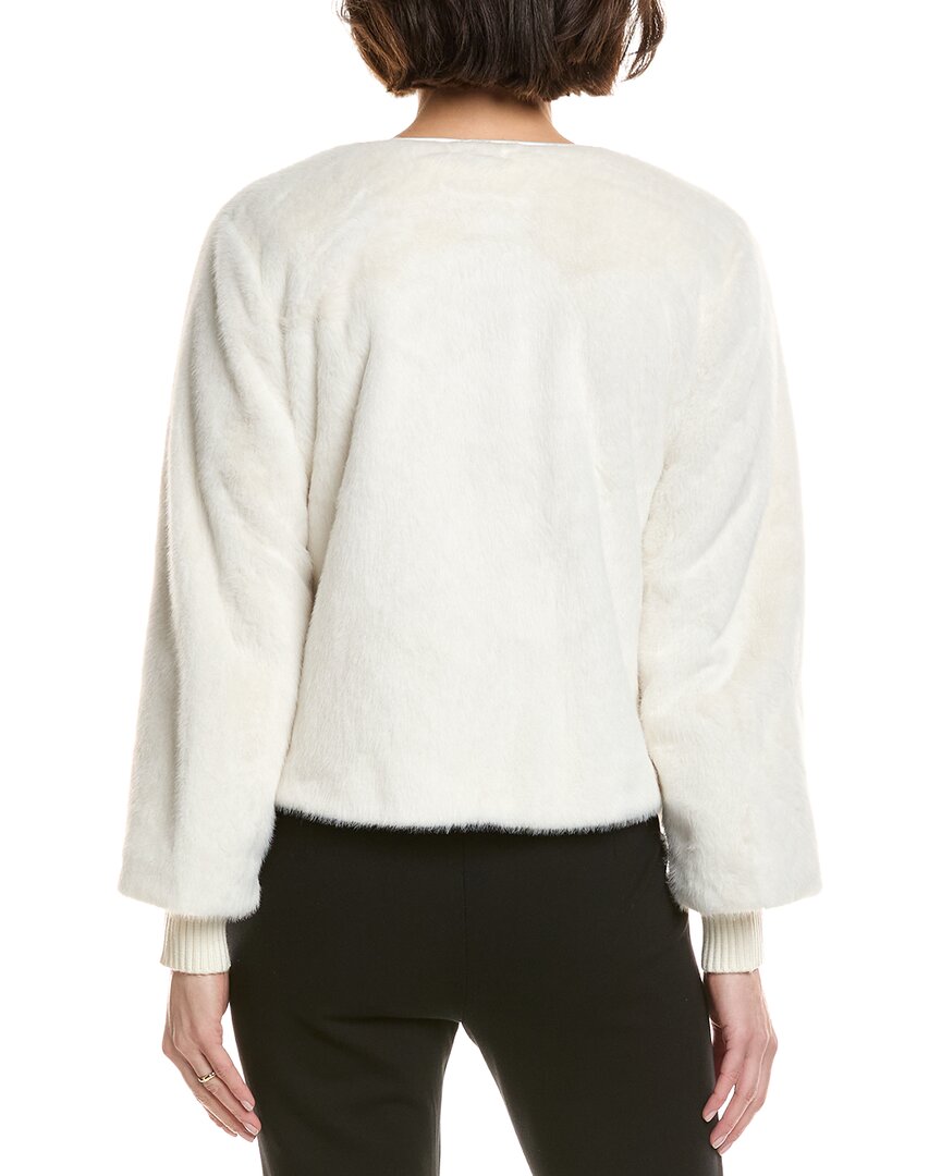 T Tahari Vegan-Fur Jacket