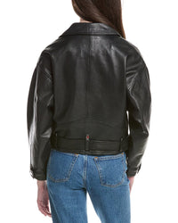 Walter Baker Santana Asymmetrical Leather Moto Jacket