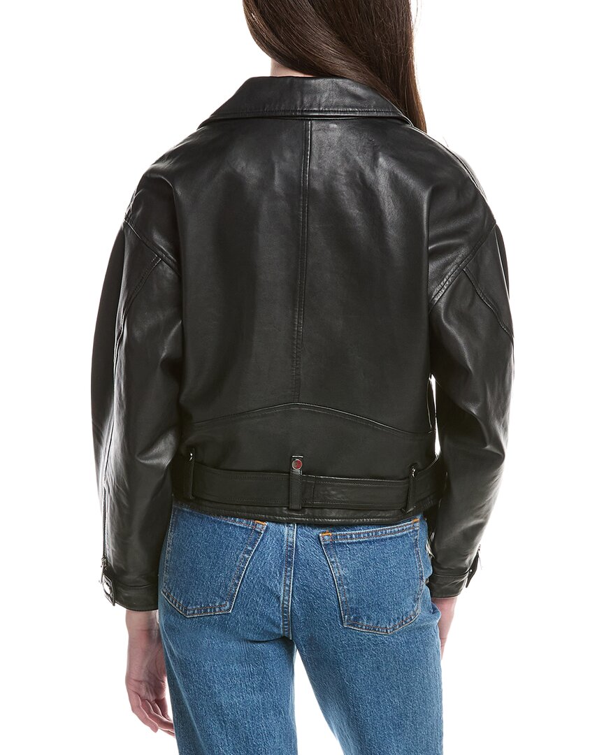 Walter Baker Santana Asymmetrical Leather Moto Jacket