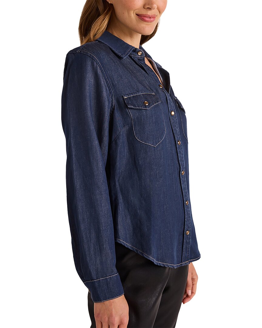 Bella Dahl Bella Dahl Linen-Blend Western Shirt