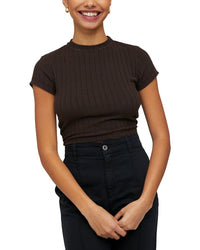 Bella Dahl Cap Sleeve Crew T-Shirt