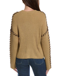 Theo and Spence Theo And Spence Ribbed Whipstitch Sweater