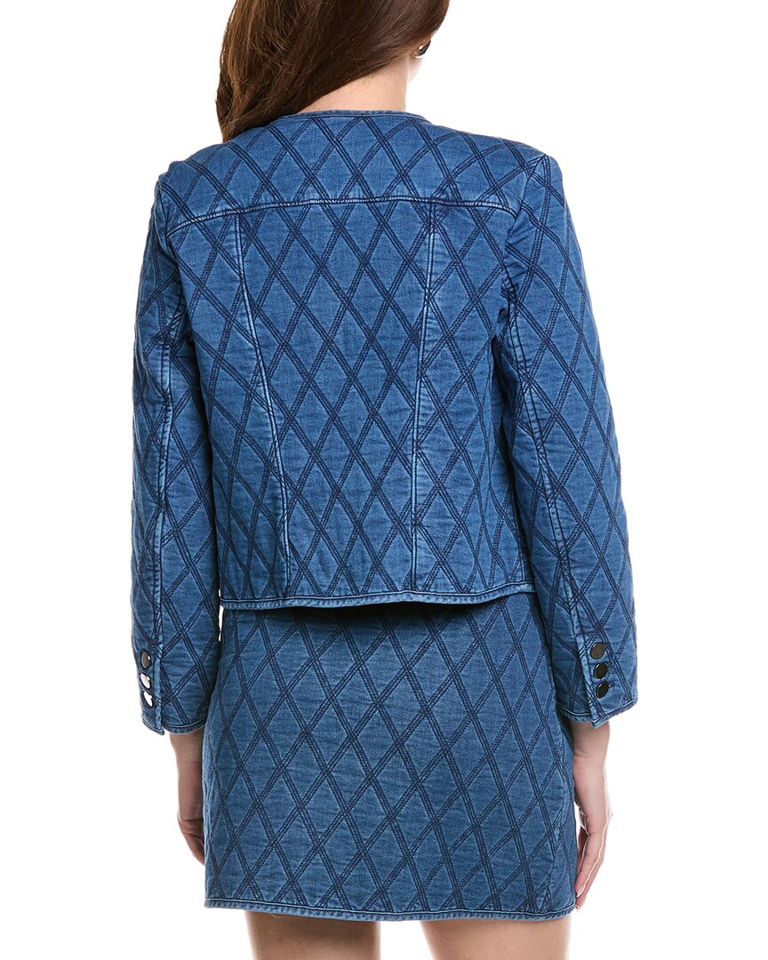 Kenneth Cole Quilted Denim Jacket