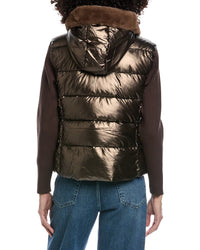 La Fiorentina Metallic Puffer Jacket