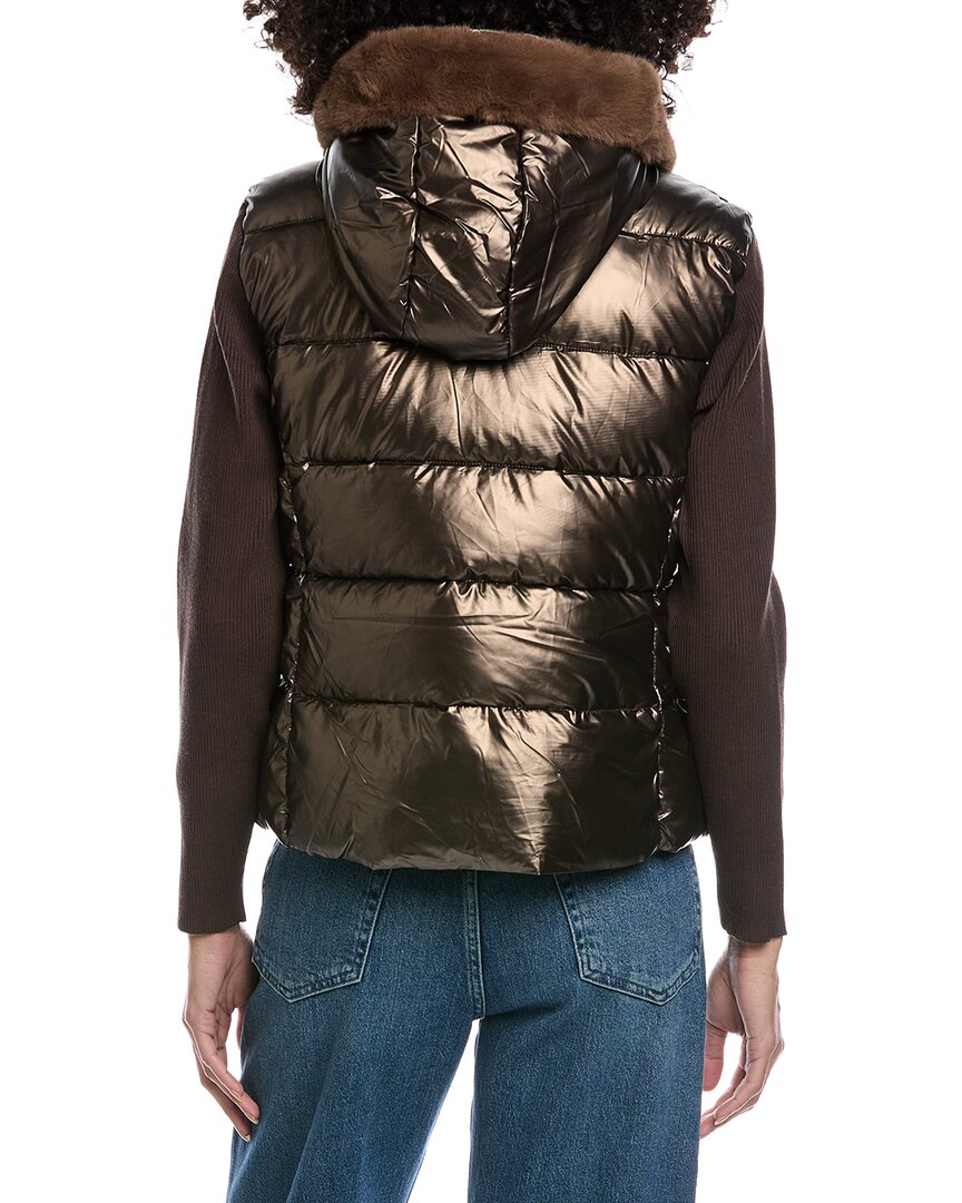 La Fiorentina Metallic Puffer Jacket