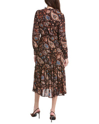 T Tahari Peplum Hem Midi Dress