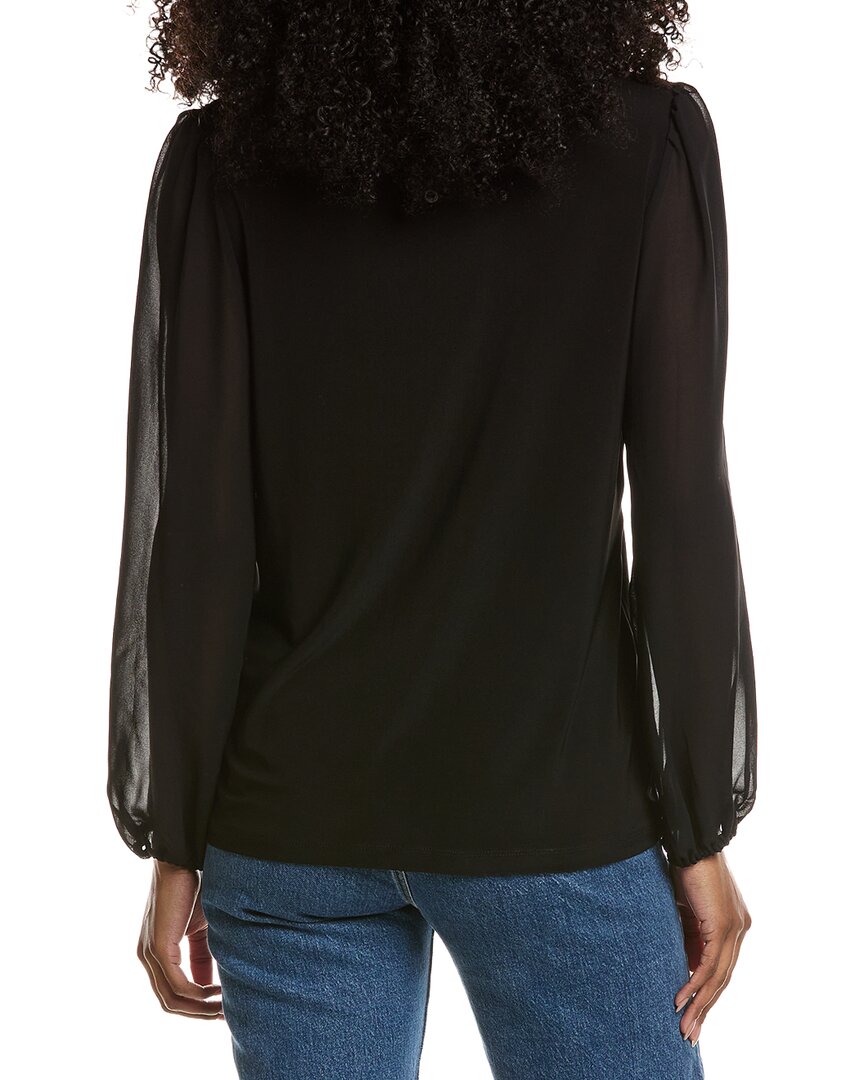 Anne Klein Ruched Shoulder Blouse