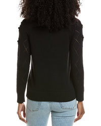 Anne Klein Pointelle Wool-Blend Sweater