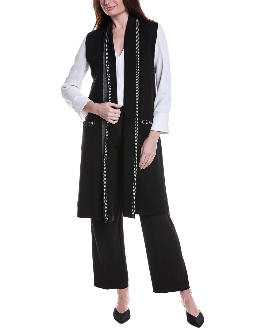 T Tahari Open Front Cardigan
