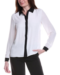 T Tahari Solid Blouse