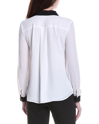 T Tahari Solid Blouse