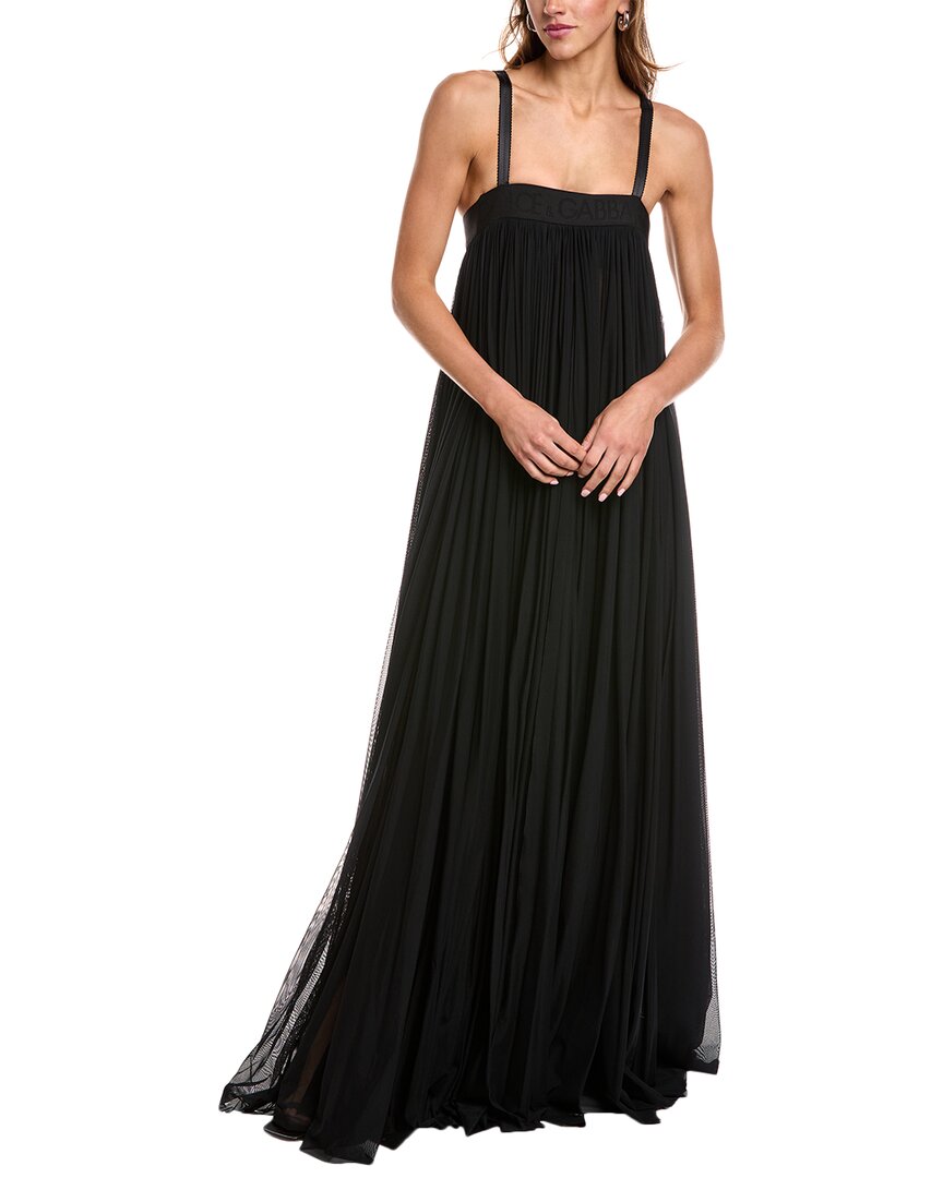 Dolce & Gabbana Gathered Mesh Gown