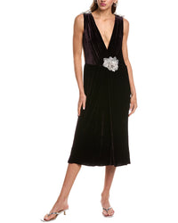Dolce & Gabbana Silk-Blend Midi Dress