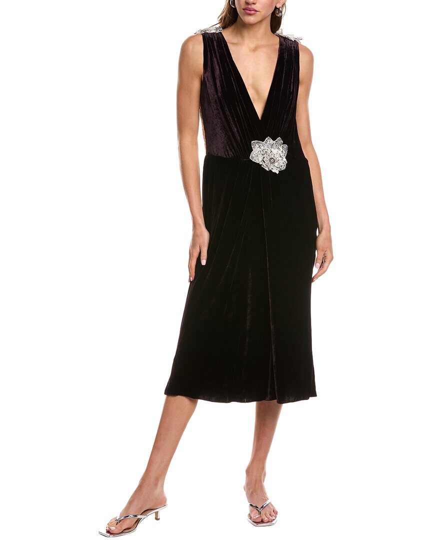Dolce & Gabbana Silk-Blend Midi Dress