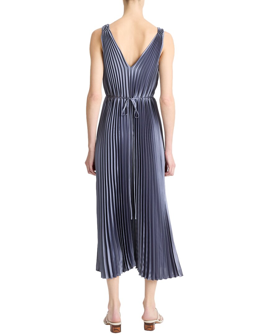 Vince Hand Smocked Pleated Dress