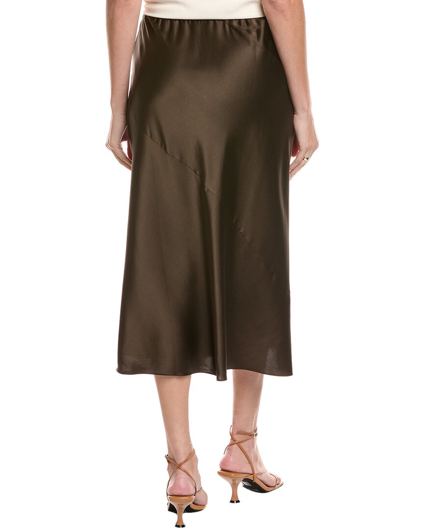 Eileen Fisher Petite Bias Silk-Blend Midi Skirt – Bluefly