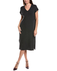 Eileen Fisher Petite V-Neck Wool Sweaterdress