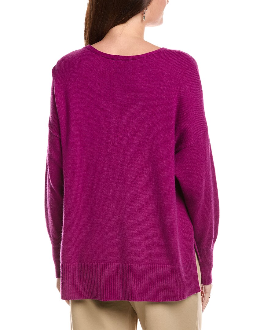 Eileen Fisher V-Neck Cashmere-Blend Sweater