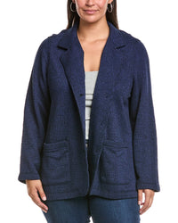Eileen Fisher Plus Stand Collar Jacket