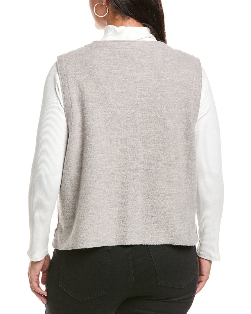Eileen Fisher Plus Wool Vest
