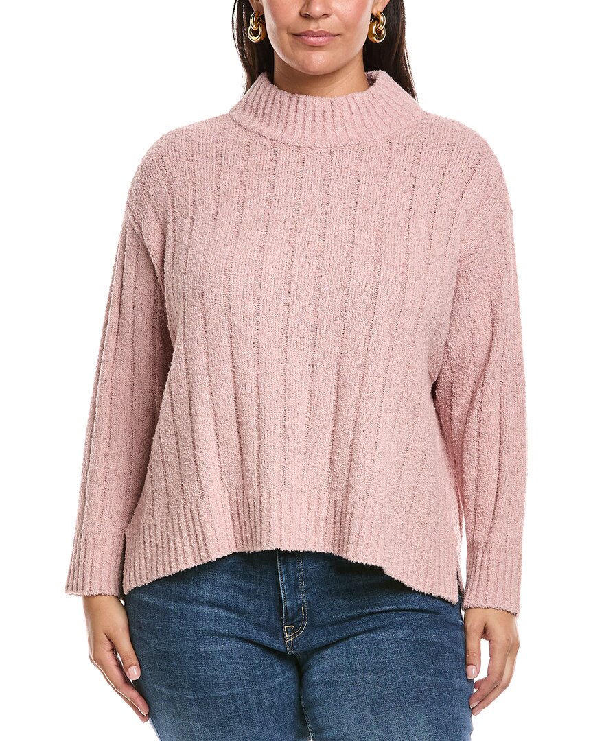 Eileen Fisher Plus Turtleneck Cashmere-Blend Sweater