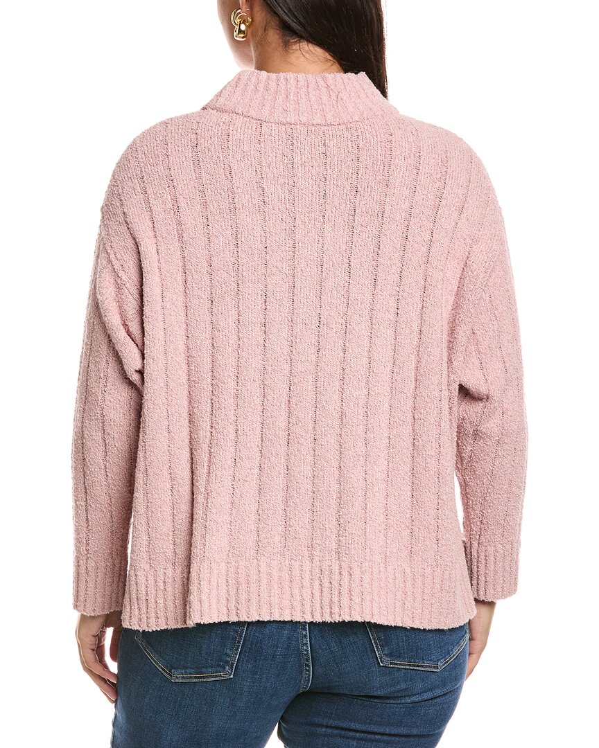 Eileen Fisher Plus Turtleneck Cashmere-Blend Sweater