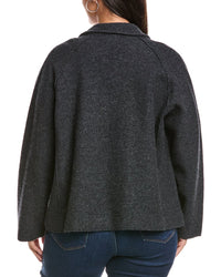 Eileen Fisher Plus Wool Moto Jacket