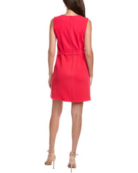 Oscar De La Renta Crepe Silk-Lined Wool-Blend Shift Dress