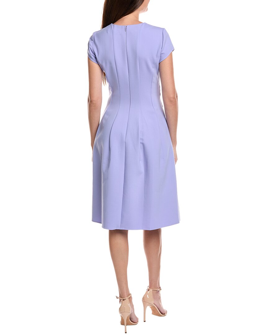 Oscar De La Renta Twisted Front Midi Dress