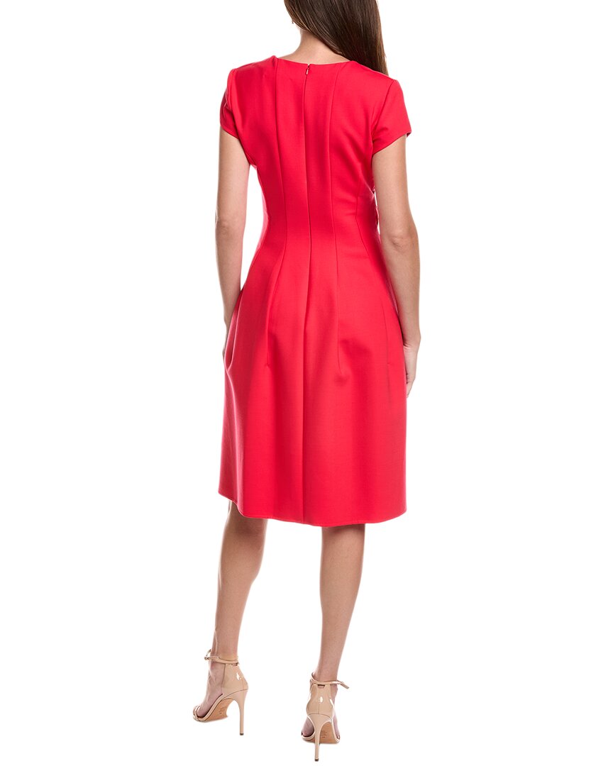 Oscar De La Renta Twisted Front Midi Dress