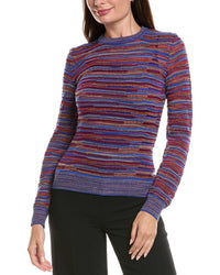 M Missoni Textured Wool-Blend Top