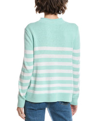 Sail To Sable Roll Neck Striped Sweater