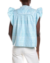 Sail To Sable Ruffle Sleeve Top