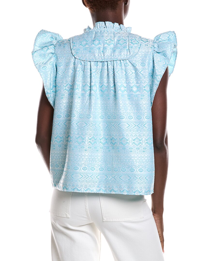 Sail To Sable Ruffle Sleeve Top