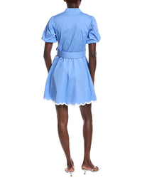 Sail To Sable Belted Puff Sleeve Tunic Dress