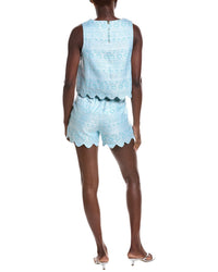 Sail To Sable 2Pc Scalloped Short Set