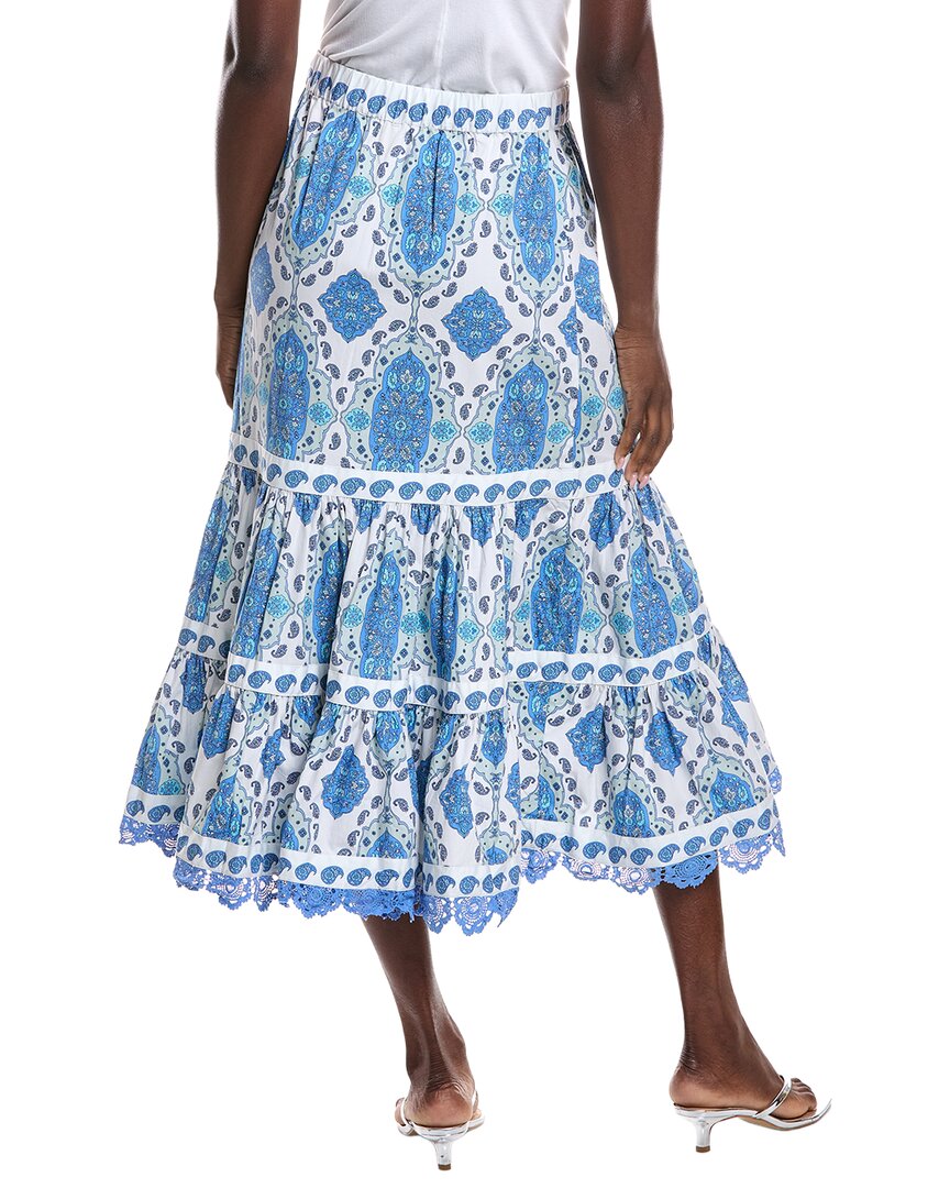 Sail To Sable Embroidered Midi Skirt
