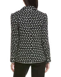 Elie Tahari Pearl Trim Wool-Blend Blazer