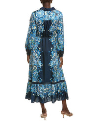 T Tahari Garden Bloom Button Down Maxi Dress