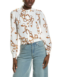 T Tahari Button Down Blouse